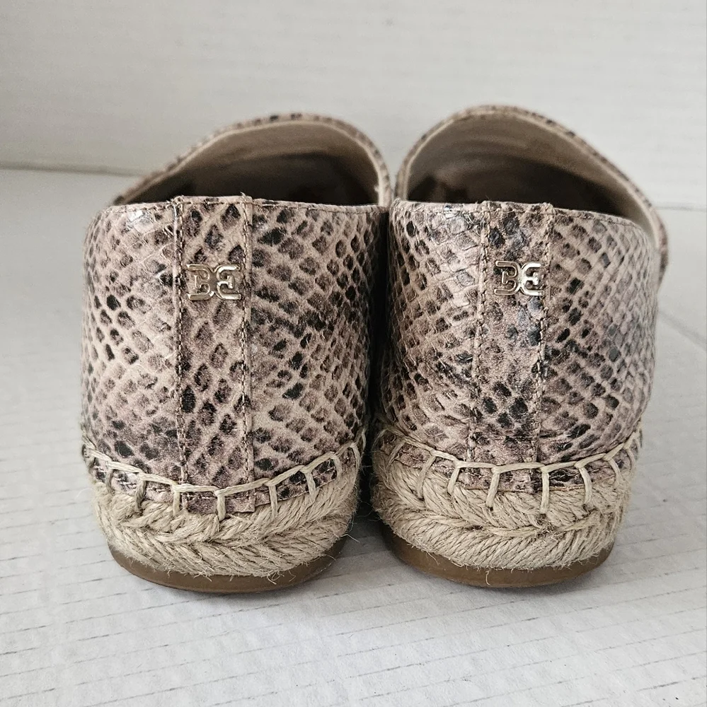 Sam‎ Edelman snake skin pattern espadrilles size 6.5